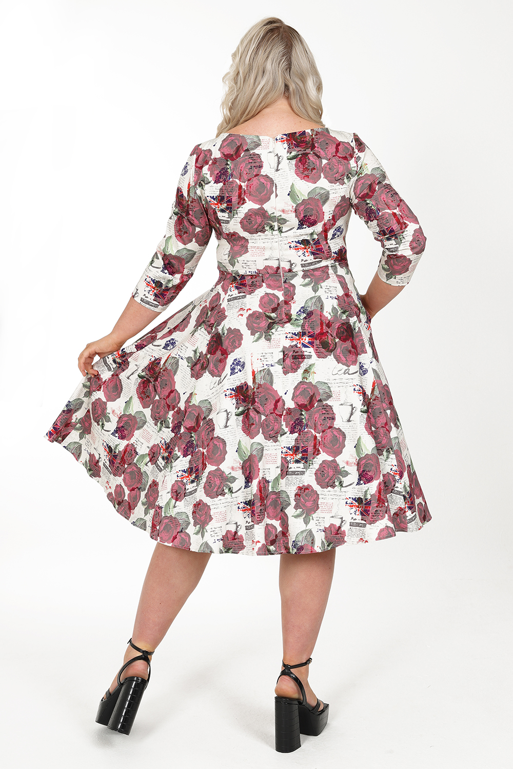 Tilly Tea Party Swing Dress in Extended Sizing